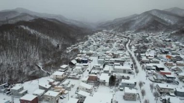 Otaru, Japonya - 18 Aralık 2022: Otaru Kış Sezonu