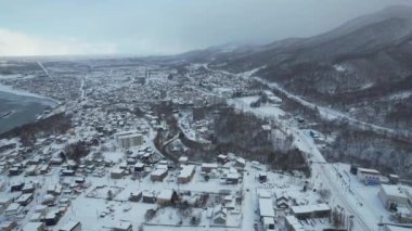 Otaru, Japonya - 18 Aralık 2022: Otaru Kış Sezonu