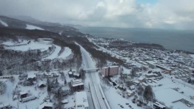 Otaru, Japonya - 18 Aralık 2022: Otaru Kış Sezonu
