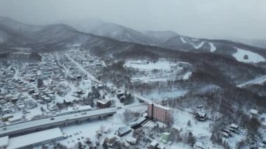 Otaru, Japonya - 18 Aralık 2022: Otaru Kış Sezonu