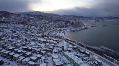 Otaru, Japonya - 18 Aralık 2022: Otaru Kış Sezonu