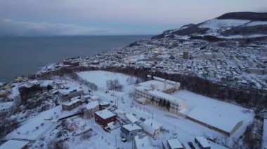 Otaru, Japonya - 18 Aralık 2022: Otaru Kış Sezonu