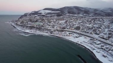 Otaru, Japonya - 18 Aralık 2022: Otaru Kış Sezonu