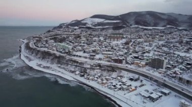 Otaru, Japonya - 18 Aralık 2022: Otaru Kış Sezonu