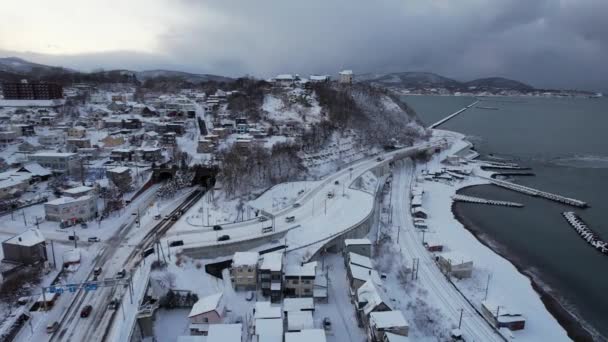 Otaru Japón Diciembre 2022 Otaru Durante Temporada Invierno — Vídeo de stock