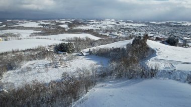 Furano, Japonya - 19 Aralık 2022: Furano ve Biei Kış Sezonu