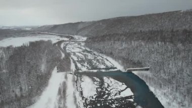 Furano, Japonya - 19 Aralık 2022: Furano ve Biei Kış Sezonu