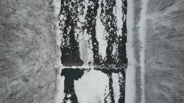 Furano, Japonya - 19 Aralık 2022: Furano ve Biei Kış Sezonu