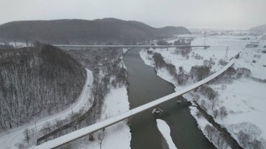 Furano, Japonya - 19 Aralık 2022: Furano ve Biei Kış Sezonu