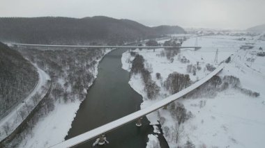 Furano, Japonya - 19 Aralık 2022: Furano ve Biei Kış Sezonu