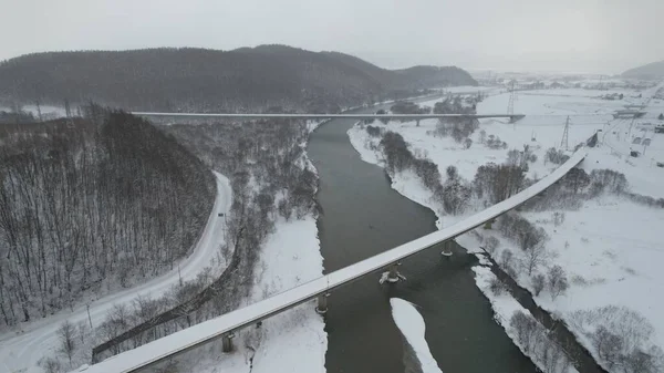 Furano, Japonya - 19 Aralık 2022: Furano ve Biei Kış Sezonu