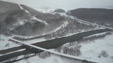 Furano, Japonya - 19 Aralık 2022: Furano ve Biei Kış Sezonu