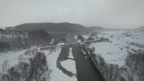 Furano Japan December 2022 Furano Biei Tijdens Het Winterseizoen — Stockvideo