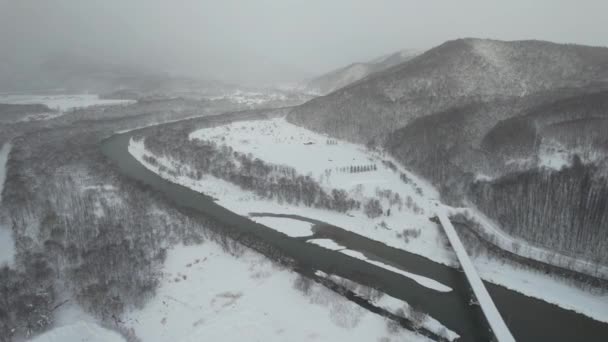 Furano Japonsko Prosince 2022 Furano Biei Během Zimní Sezóny — Stock video