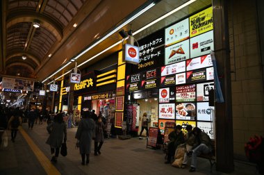 Furano, Japonya - 19 Aralık 2022: Furano ve Biei Kış Sezonu