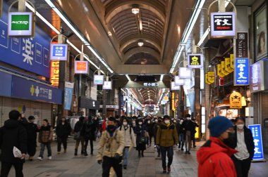 Furano, Japonya - 19 Aralık 2022: Furano ve Biei Kış Sezonu