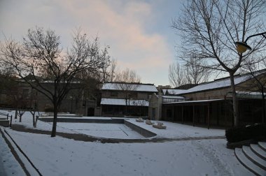 Pekin, Çin - 19 Aralık 2023: Kışın Pekin Sahnesi