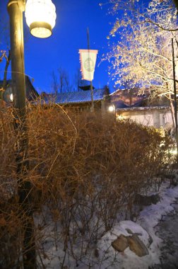 Pekin, Çin - 19 Aralık 2023: Kışın Pekin Sahnesi