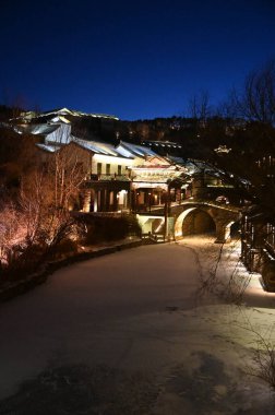 Pekin, Çin - 19 Aralık 2023: Kışın Pekin Sahnesi