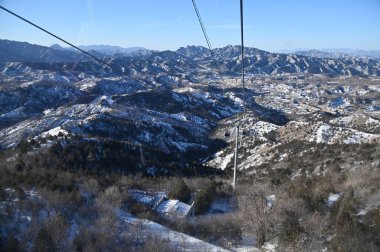 Pekin, Çin - 19 Aralık 2023: Kışın Pekin Sahnesi