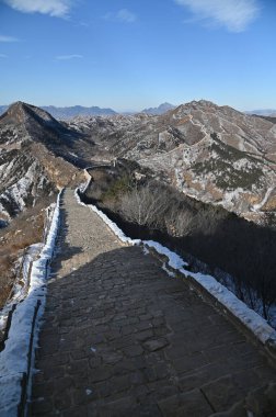 Pekin, Çin - 19 Aralık 2023: Kışın Pekin Sahnesi