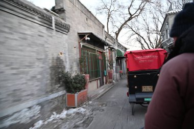 Pekin, Çin - 19 Aralık 2023: Kışın Pekin Sahnesi