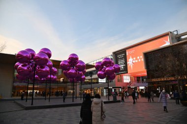 Pekin, Çin - 19 Aralık 2023: Kışın Pekin Sahnesi