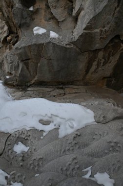 Pekin, Çin - 19 Aralık 2023: Kışın Pekin Sahnesi