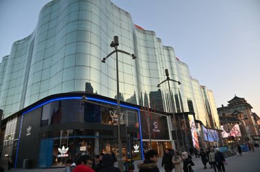 Pekin, Çin - 19 Aralık 2023: Kışın Pekin Sahnesi