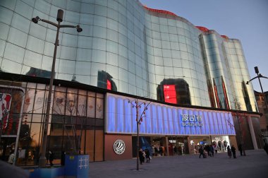 Pekin, Çin - 19 Aralık 2023: Kışın Pekin Sahnesi