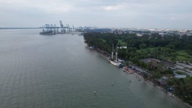 Klang, Malezya - 11 Şubat 2024: Klang Konteynır Limanı