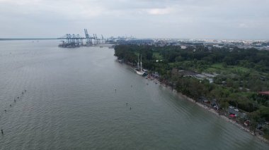 Klang, Malezya - 11 Şubat 2024: Klang Konteynır Limanı