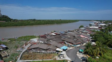 Kuala Selangor, Malezya - 12 Şubat 2024: Kuala Selangor Kıyı Köyü