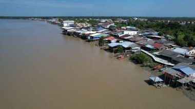 Kuala Selangor, Malezya - 12 Şubat 2024: Kuala Selangor Kıyı Köyü