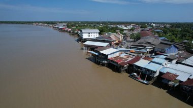 Kuala Selangor, Malezya - 12 Şubat 2024: Kuala Selangor Kıyı Köyü