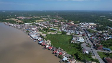 Kuala Selangor, Malezya - 12 Şubat 2024: Kuala Selangor Kıyı Köyü