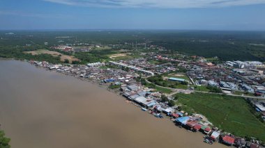 Kuala Selangor, Malezya - 12 Şubat 2024: Kuala Selangor Kıyı Köyü