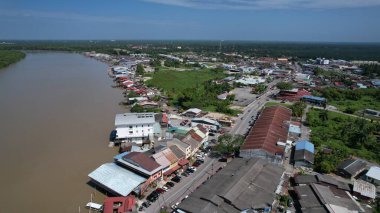 Kuala Selangor, Malezya - 12 Şubat 2024: Kuala Selangor Kıyı Köyü