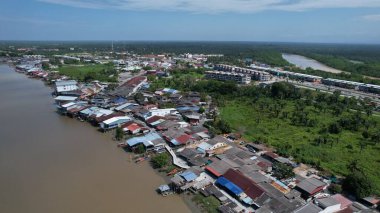 Kuala Selangor, Malezya - 12 Şubat 2024: Kuala Selangor Kıyı Köyü