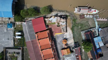 Kuala Selangor, Malezya - 12 Şubat 2024: Kuala Selangor Kıyı Köyü