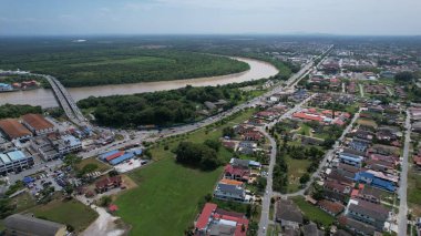 Kuala Selangor, Malezya - 12 Şubat 2024: Kuala Selangor Kıyı Köyü