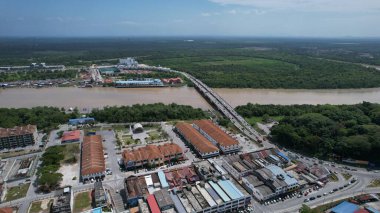 Kuala Selangor, Malezya - 12 Şubat 2024: Kuala Selangor Kıyı Köyü