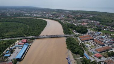 Kuala Selangor, Malezya - 12 Şubat 2024: Kuala Selangor Kıyı Köyü
