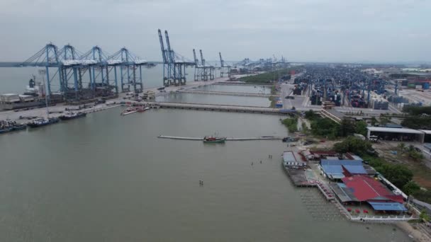 Klang Malajsie Února 2024 Container Ports Klang — Stock video