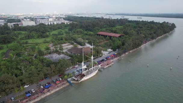 Klang Malezja Lutego 2024 Porty Kontenerowe Klang — Wideo stockowe