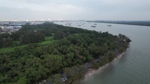 クラン マレーシア 2024 クランのコンテナポート — ストック動画