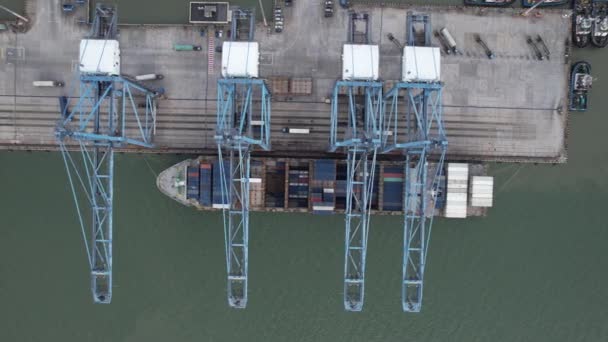 Klang Malaysia Februar 2024 Die Containerhäfen Von Klang — Stockvideo
