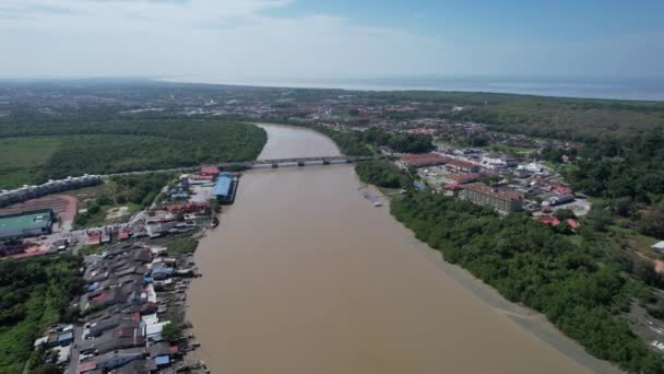 Kuala Selangor Malezja Lutego 2024 Przybrzeżna Wioska Kuala Selangor — Wideo stockowe