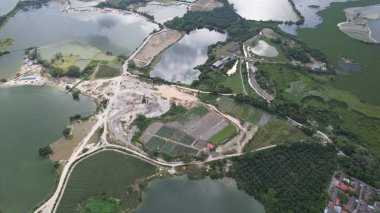 Terk Edilmiş Kampar Tin Madenlerinin Hava Görüntüsü, Perak Malezya
