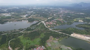 Terk Edilmiş Kampar Tin Madenlerinin Hava Görüntüsü, Perak Malezya